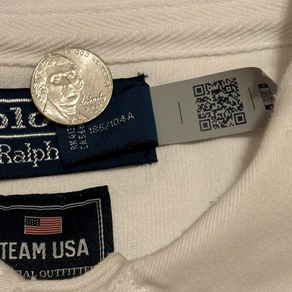 Polo by Ralph Lauren Long-Sleeve TEAM USA Olympic 2024 Rugby Polo Shirt - Picture 9 of 11